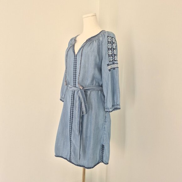 GAP denim style dress with embroidery details, size XS - Picture 5 of 8